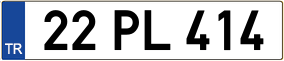 Truck License Plate